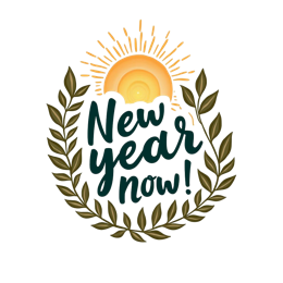 sunrise leaves wreath SVG PNG design with orange and green floral elements