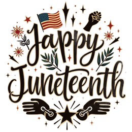 juneteenth pride SVG PNG design with bold lettering, an uplifting message