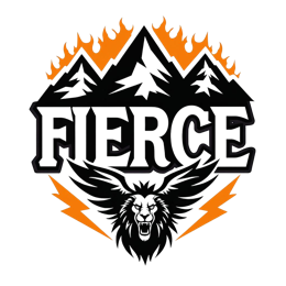 fierce mountain lion SVG PNG design with bold lettering