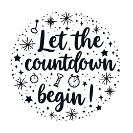 newyear countdown SVG PNG design with bold lettering