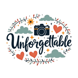 photography quotes floral SVG PNG design with bold lettering, orange and red floral elements