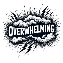 overwhelming SVG PNG design with bold lettering
