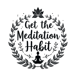 quotes habit flower SVG PNG design with bold lettering, black floral elements