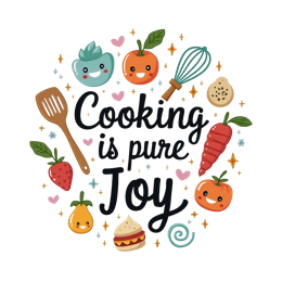 cooking joy SVG PNG design with bold lettering