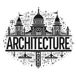 architecture illustration SVG PNG design with bold lettering