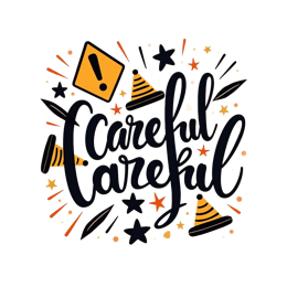warning shirt SVG PNG design with hand-drawn style, bold lettering