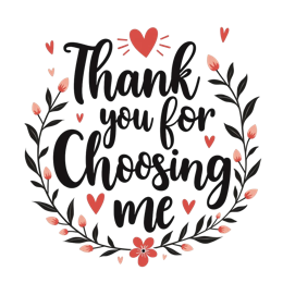 thank you flora SVG PNG design with bold lettering, black and pink floral elements