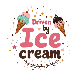 icecream driven shirt SVG PNG design with bold lettering