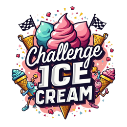 challenge colorful SVG PNG design with bold lettering