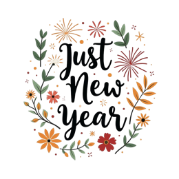 floral celebration SVG PNG design with bold lettering, orange and red floral elements