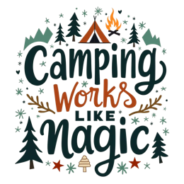 camping magic SVG PNG design with hand-drawn style