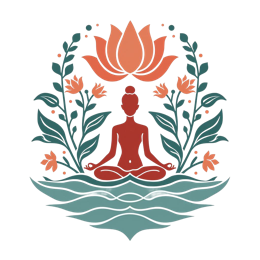 flowers lotus SVG PNG design with orange and red floral elements