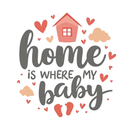home love baby SVG PNG design with hand-drawn style, bold lettering