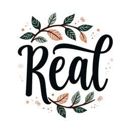 handlettering nature SVG PNG design with hand-drawn style, bold lettering, black and orange floral elements