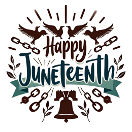juneteenth holiday celebration SVG PNG design with bold lettering, an uplifting message