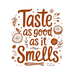 quotes flavors SVG PNG design with white and orange floral elements