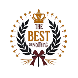best award SVG PNG design with bold lettering, black and white floral elements, an uplifting message