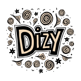 dizzy SVG PNG design with bold lettering