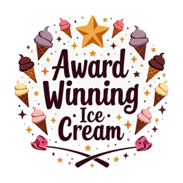 icecream awardwinning SVG PNG design with bold lettering