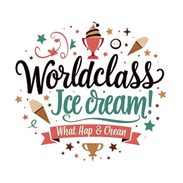 icecream coloring SVG PNG design with bold lettering