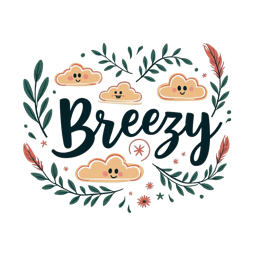 breezy nature SVG PNG design with orange and green floral elements, an uplifting message