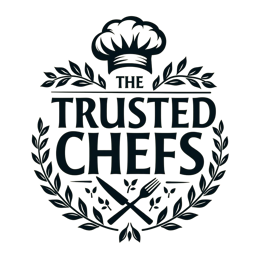 food chef logo wreath SVG PNG design with bold lettering, black and white floral elements