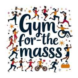 gym activity diversity SVG PNG design with bold lettering, an uplifting message