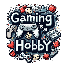 gaming hobby shirt SVG PNG design with bold lettering