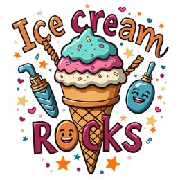 fun colorful designer SVG PNG design with bold lettering