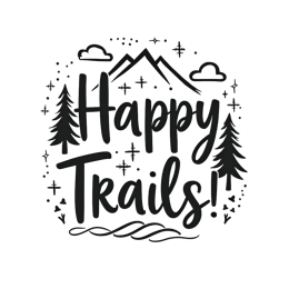 fantasy hiking SVG PNG design with hand-drawn style, bold lettering