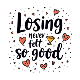 losing good hearts SVG PNG design with hand-drawn style, bold lettering, an uplifting message