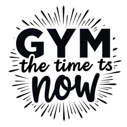 gym motivation now SVG PNG design with bold lettering
