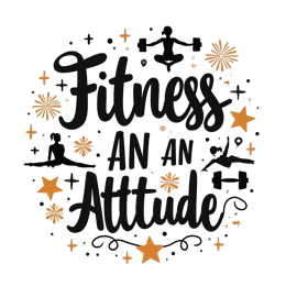attitude inspiration SVG PNG design with bold lettering, an uplifting message