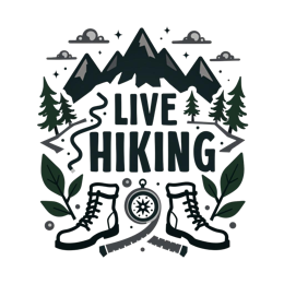 hiking boots mountains SVG PNG design with bold lettering