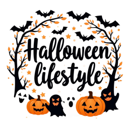 lifestyle goblins pumpkins bats SVG PNG design with bold lettering