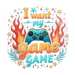 illustration controller flaming shirt SVG PNG design with bold lettering