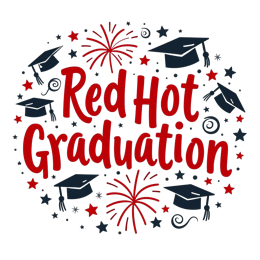 graduation fireworks caps SVG PNG design with bold lettering