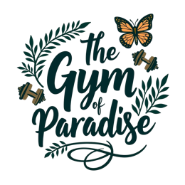 gym butterfly SVG PNG design with black and orange floral elements, an uplifting message