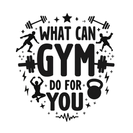 gym inspiration workout SVG PNG design with bold lettering