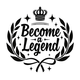 quotes legends wreath SVG PNG design with bold lettering, black and white floral elements