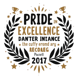 pride excellence award SVG PNG design with bold lettering, black and white floral elements