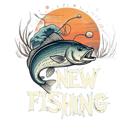 fish background SVG PNG design with bold lettering