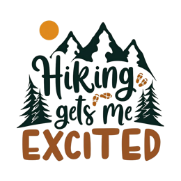 nature excitement SVG PNG design with bold lettering