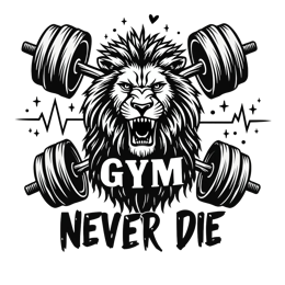 lion weights strength shirt SVG PNG design with bold lettering