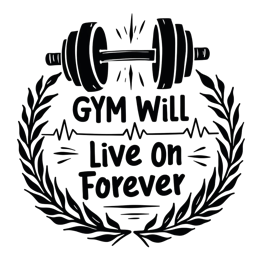 gym life wreath SVG PNG design with bold lettering, black and white floral elements, an uplifting message