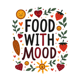 fruits mood SVG PNG design with hand-drawn style, bold lettering, black floral elements