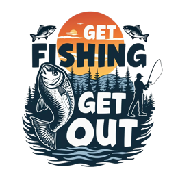 get fishing SVG PNG design with bold lettering