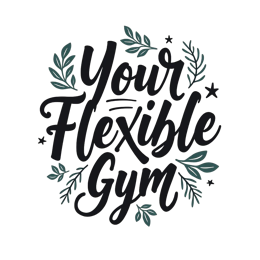 your flexible gym shirt SVG PNG design with bold lettering, black and white floral elements