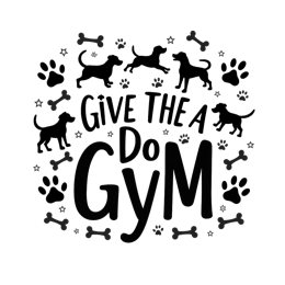 gym dogs SVG PNG design with bold lettering
