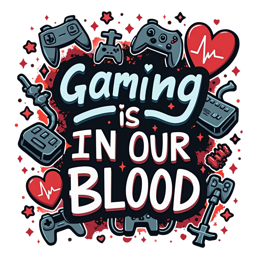 gaming SVG PNG design with bold lettering